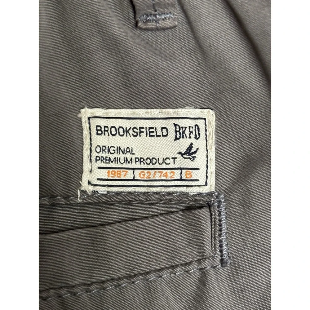 Brooksfield‎ Cargo Shorts Men's 34 Gray Gorpcore Hiking Outdoor Trails Camping